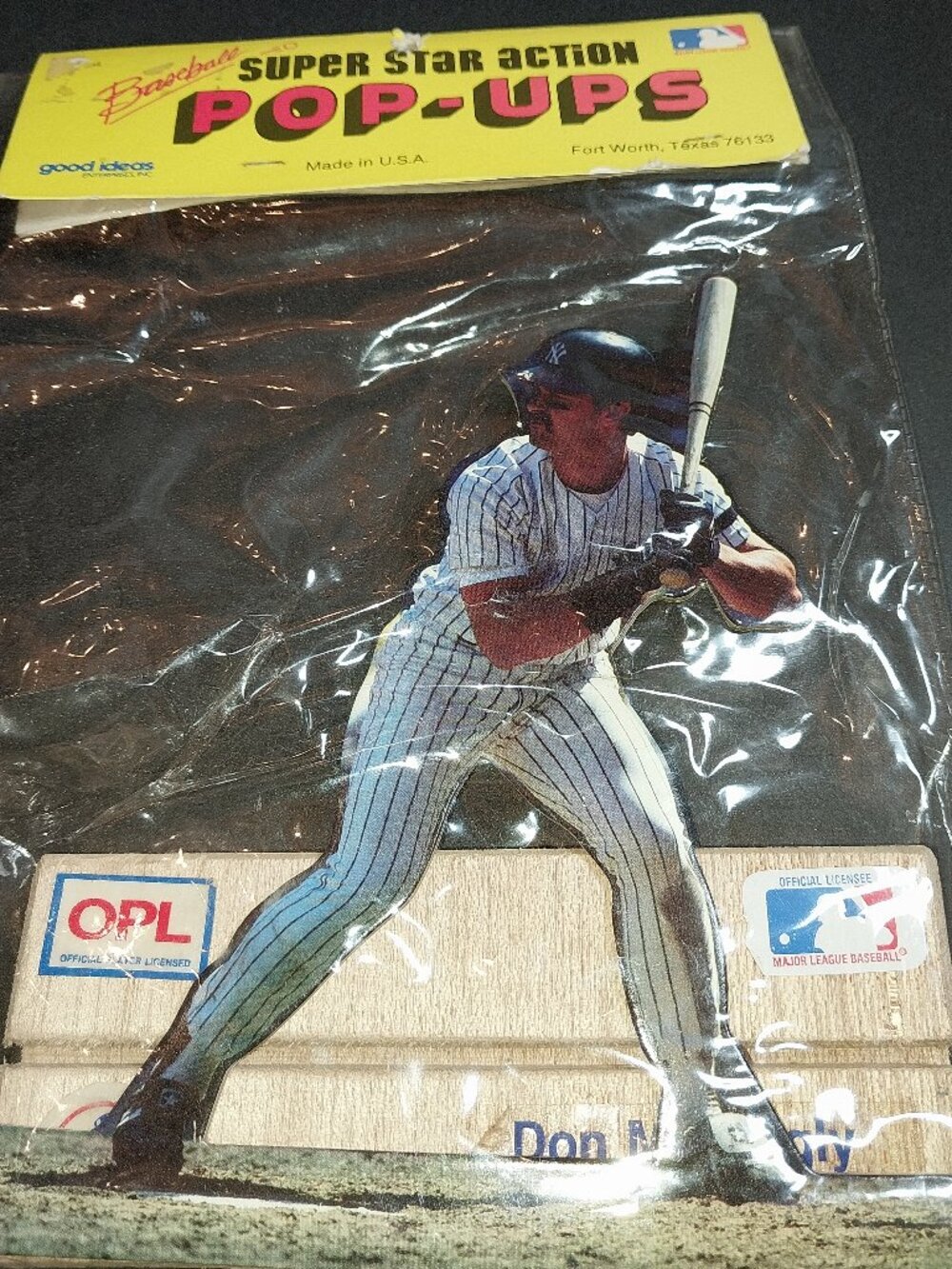 1988 DON MATTINGLY Yankees batting Superstar Action Pop-ups